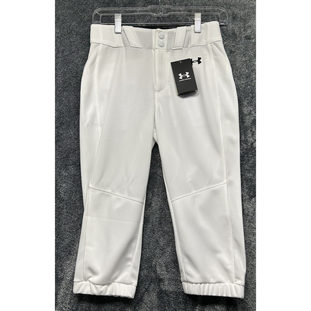 Under Armour Womens Size XS White Utility Softball Athletic Pants New (L8)